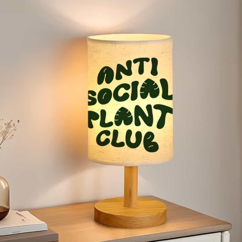 A Modern USB-powered Linen Table Lamp 