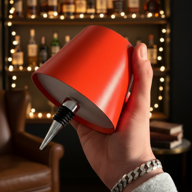 Wireless Bottle Top LED Lamp With Multi Light Color