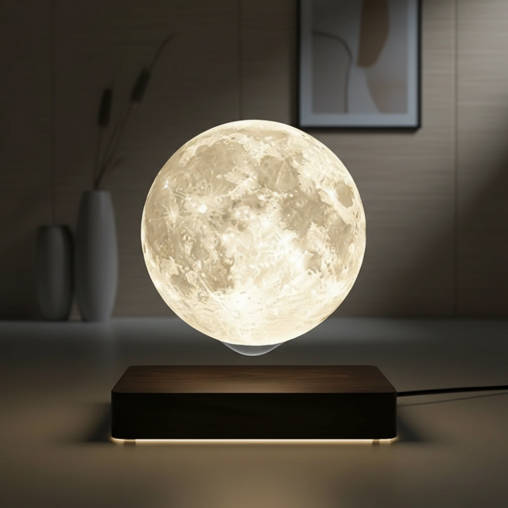 Levitating Moon Lamp With Base Stand