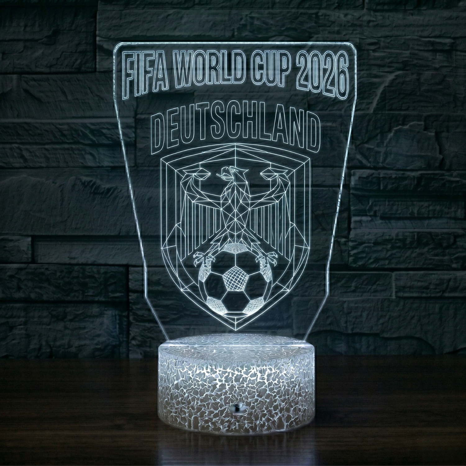 FIFA 2026 Germany Soccer Sports Themed 3D Optical Lamp