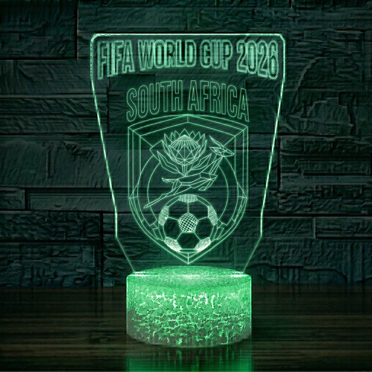 FIFA 2026 South Africa Soccer Sports Themed 3D Optical Lamp