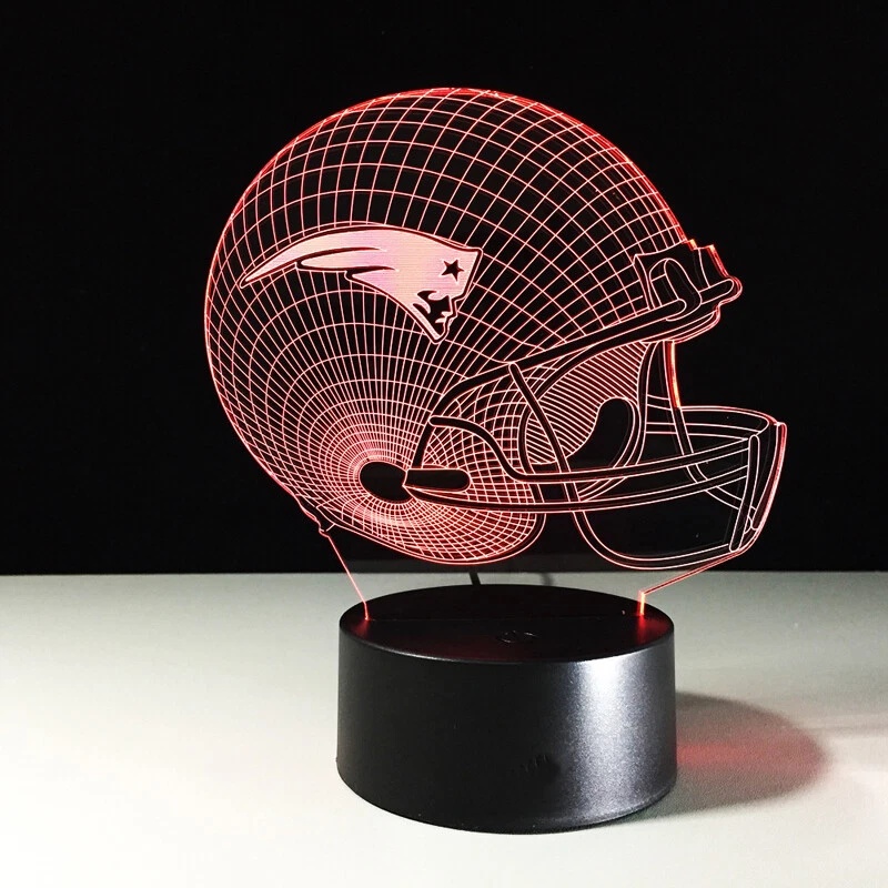 New England Patriots LED Light Lamp Collectible Tom Brady MVP Christmas Gift