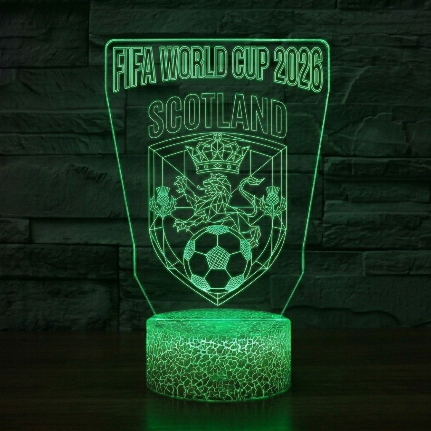 FIFA 2026 Scotland Soccer Sports Themed 3D Optical Lamp