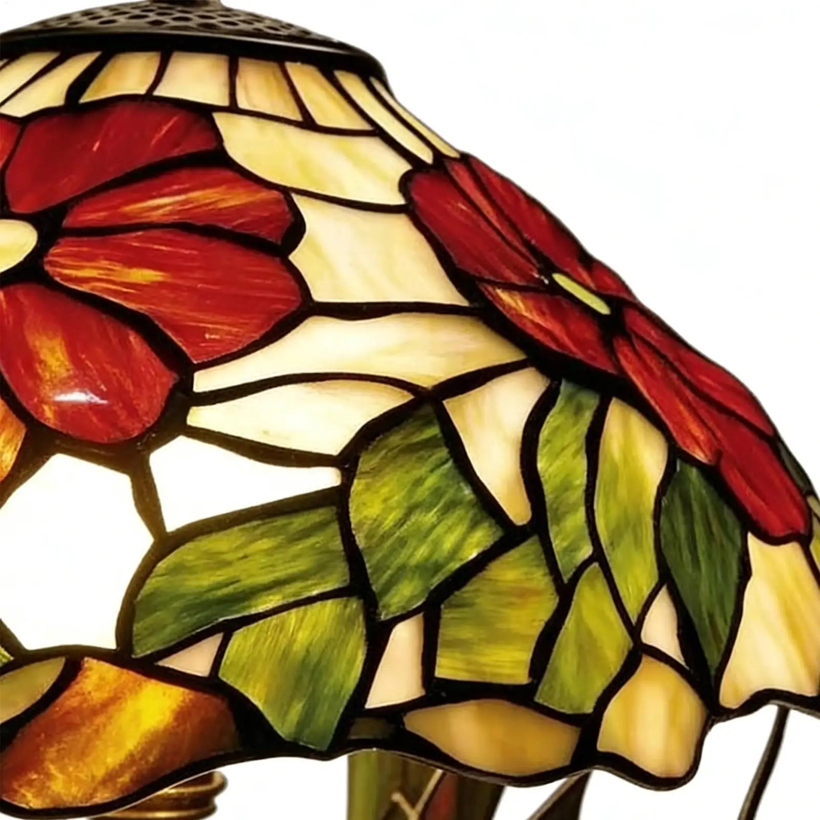 Stained Glass Frog Desk Lamp