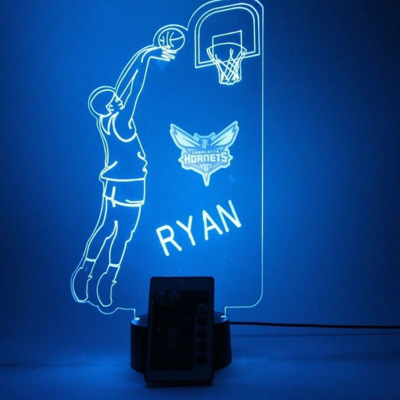 Charlotte Hornets NBA Basketball Player Fan Light Up Lamp 