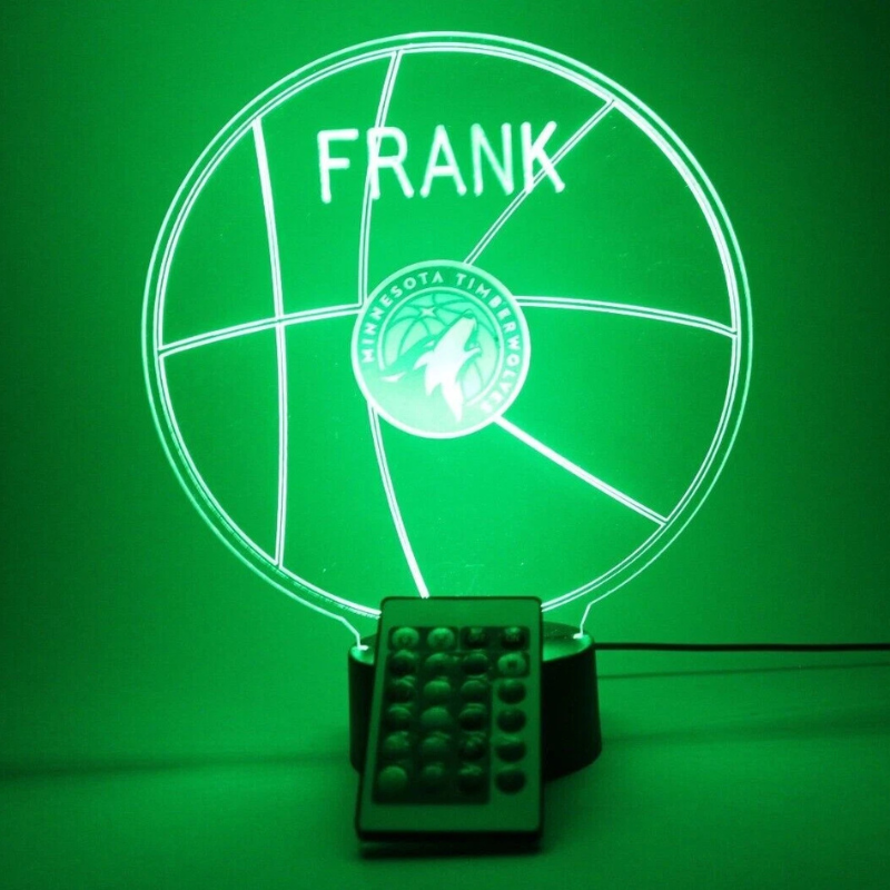 Minnesota Timberwolves NBA Basketball Sports Light Up Lamp