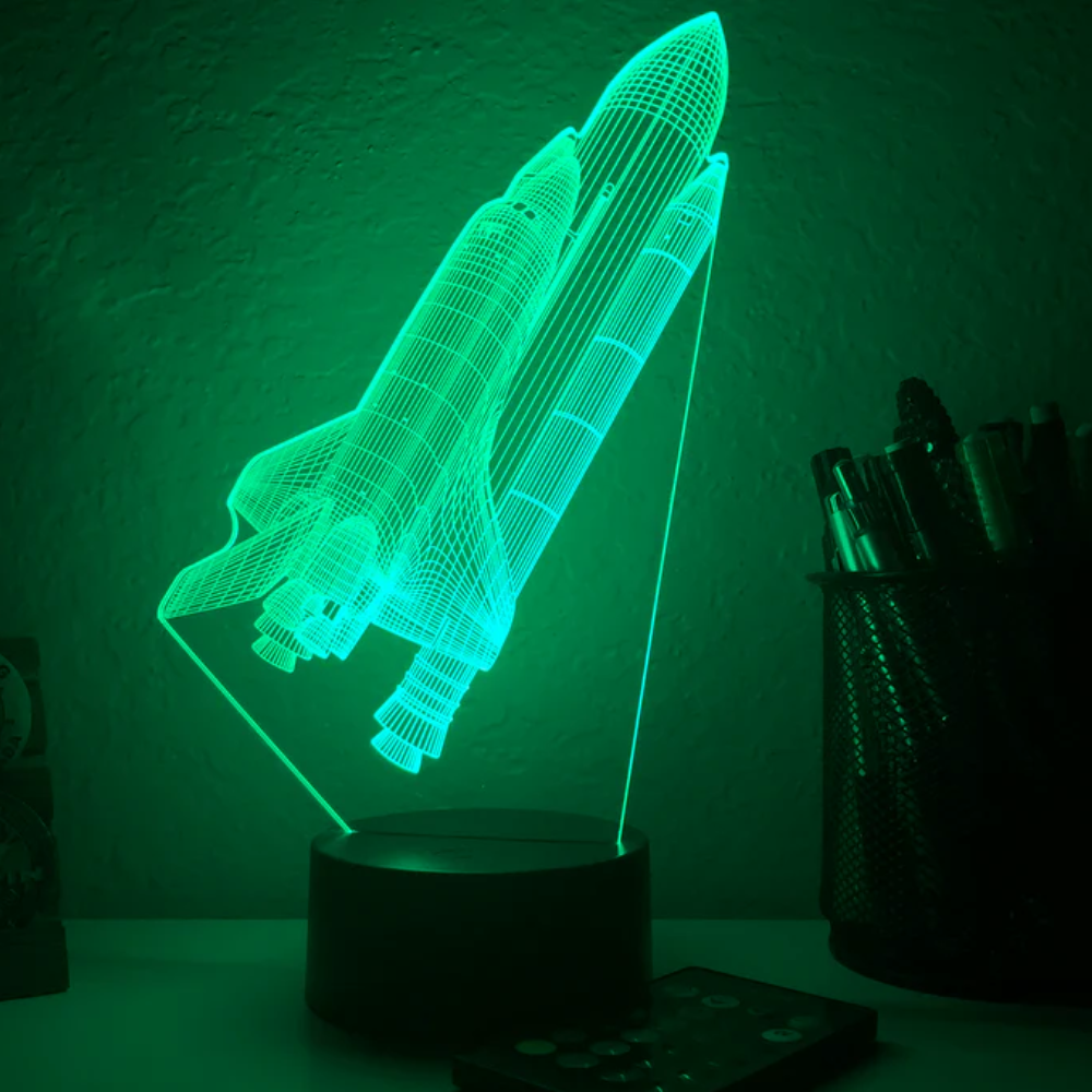 Space Shuttle Shaped LED Lamp-3D Optical Lamp