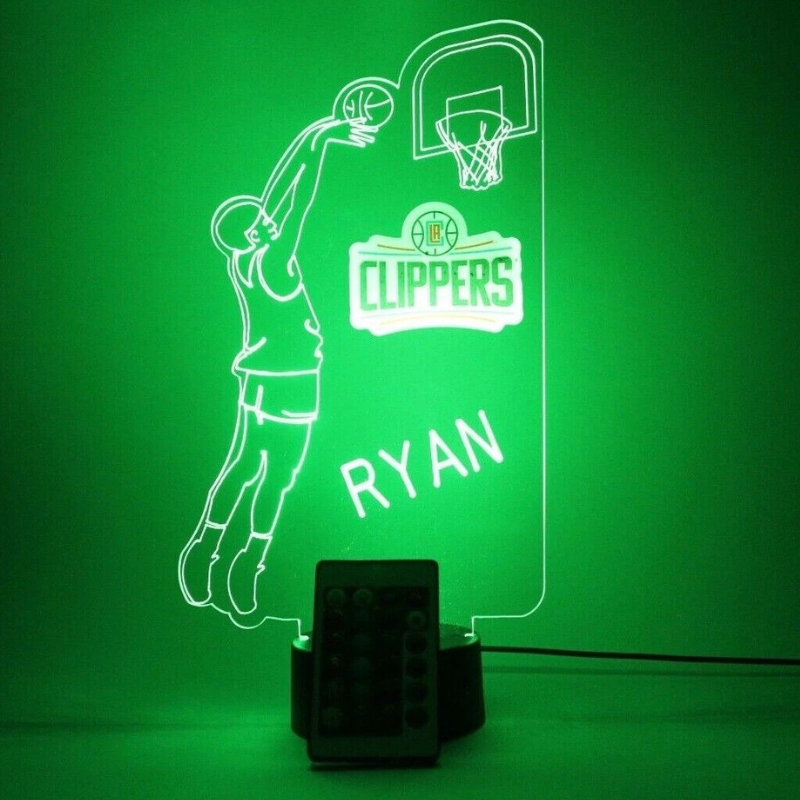 Los Angeles Clippers LA NBA Basketball Player Light Lamp