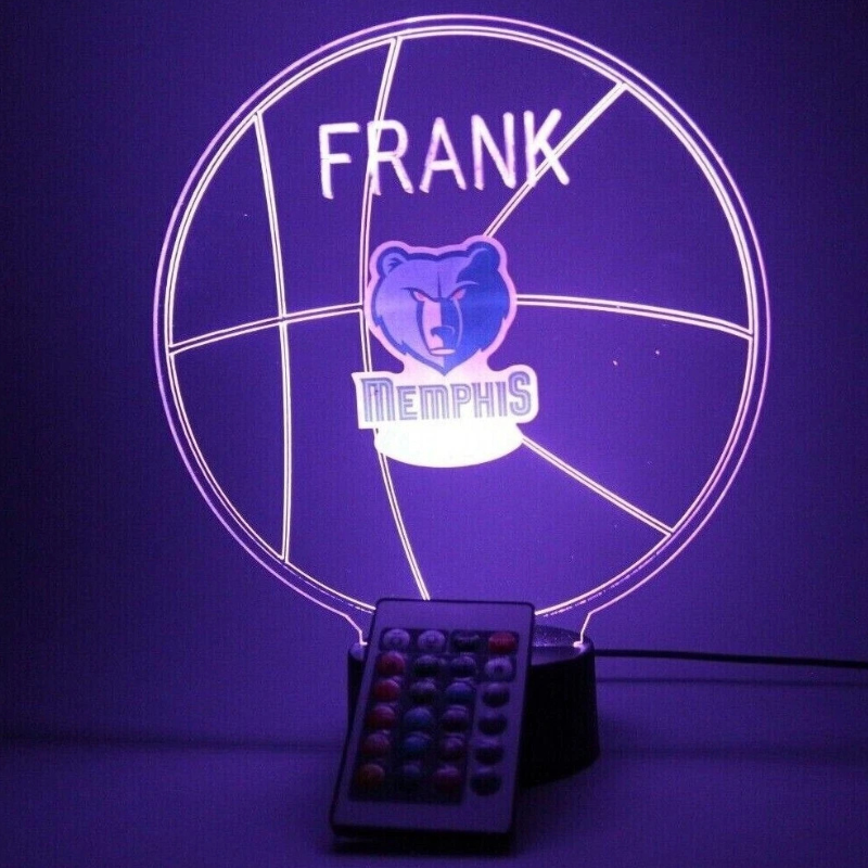 Memphis Grizzlies NBA Basketball Sports Fan Light Up Lamp