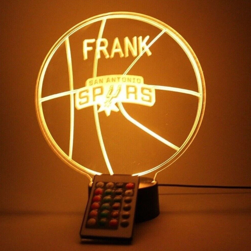 San Antonio Spurs NBA Basketball Sports Fan Light Up Lamp