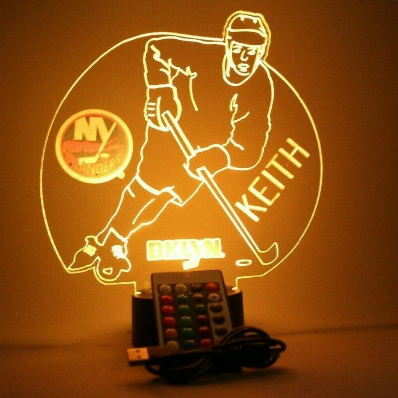 New York Islanders NHL NY Hockey Player Fan Light Up Lamp