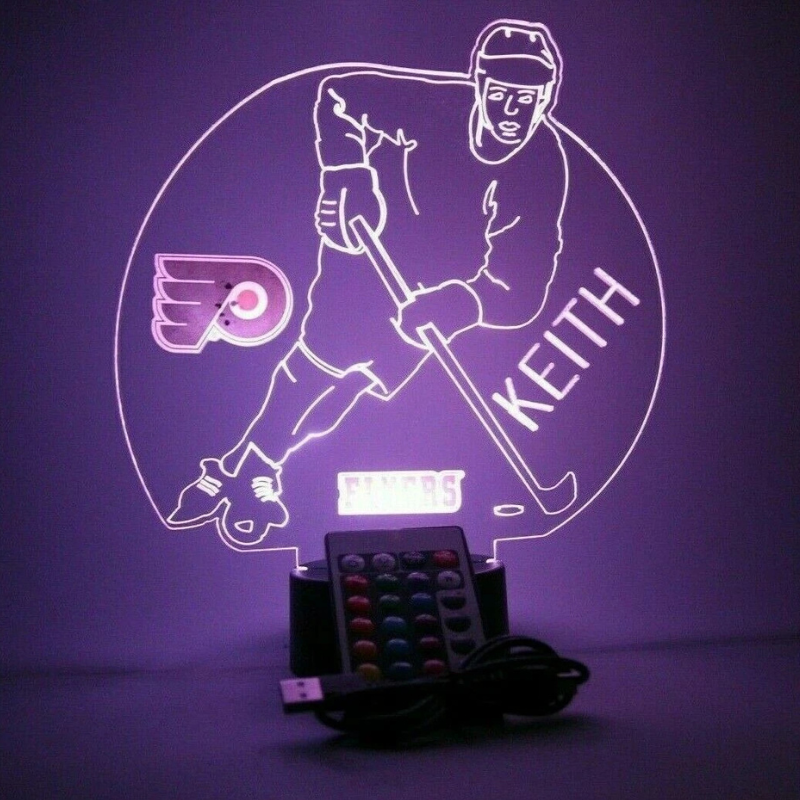 Philadelphia Flyers NHL Hockey Player Night Light Up Lamp