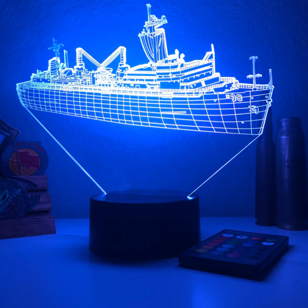 Ship Themed Illusion LED Lamp-3D Optical Lamp