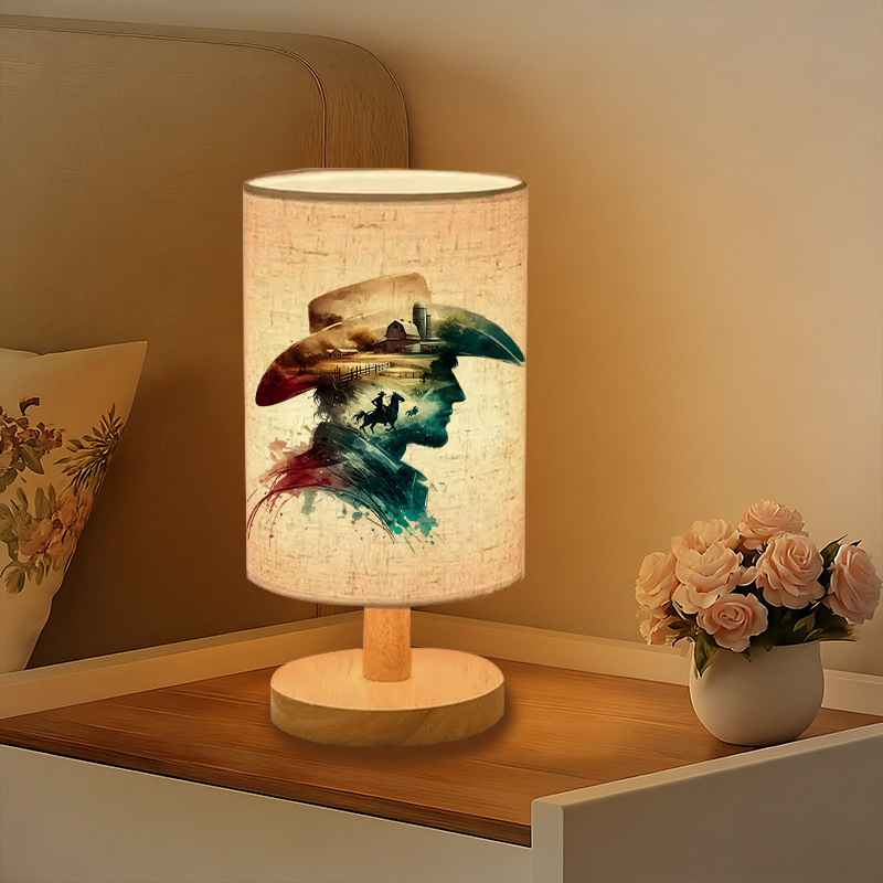 Modern USB Powered Linen Lamp | Unique Design Exquisite Patterns