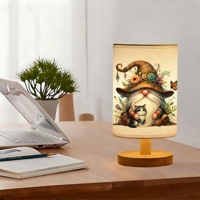 Modern USB Powered Linen Lamp