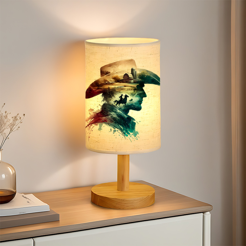 Modern USB Powered Linen Lamp | Unique Design Exquisite Patterns