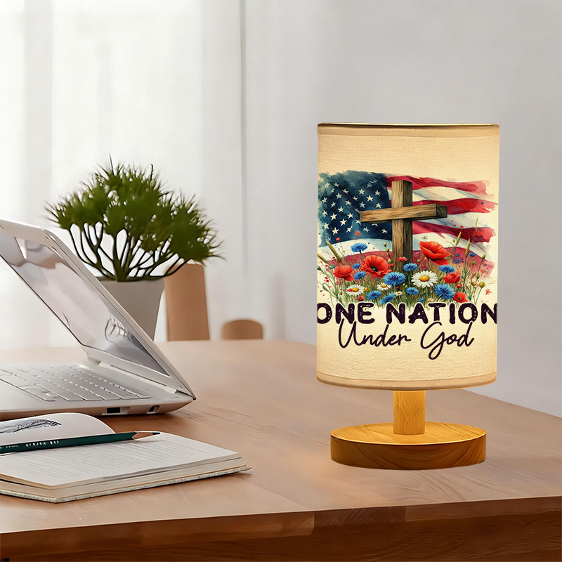 USB-powered Linen Lamp Making It an Excellent Gift