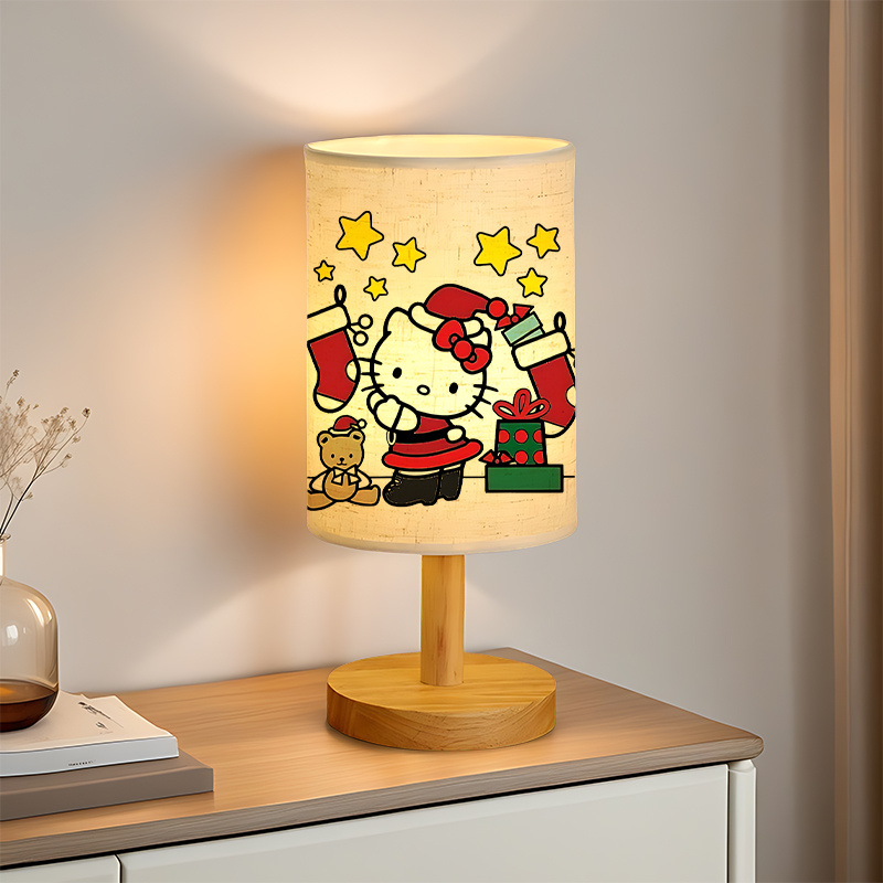  modern Sanrio USB-powered linen lamp with a creative design