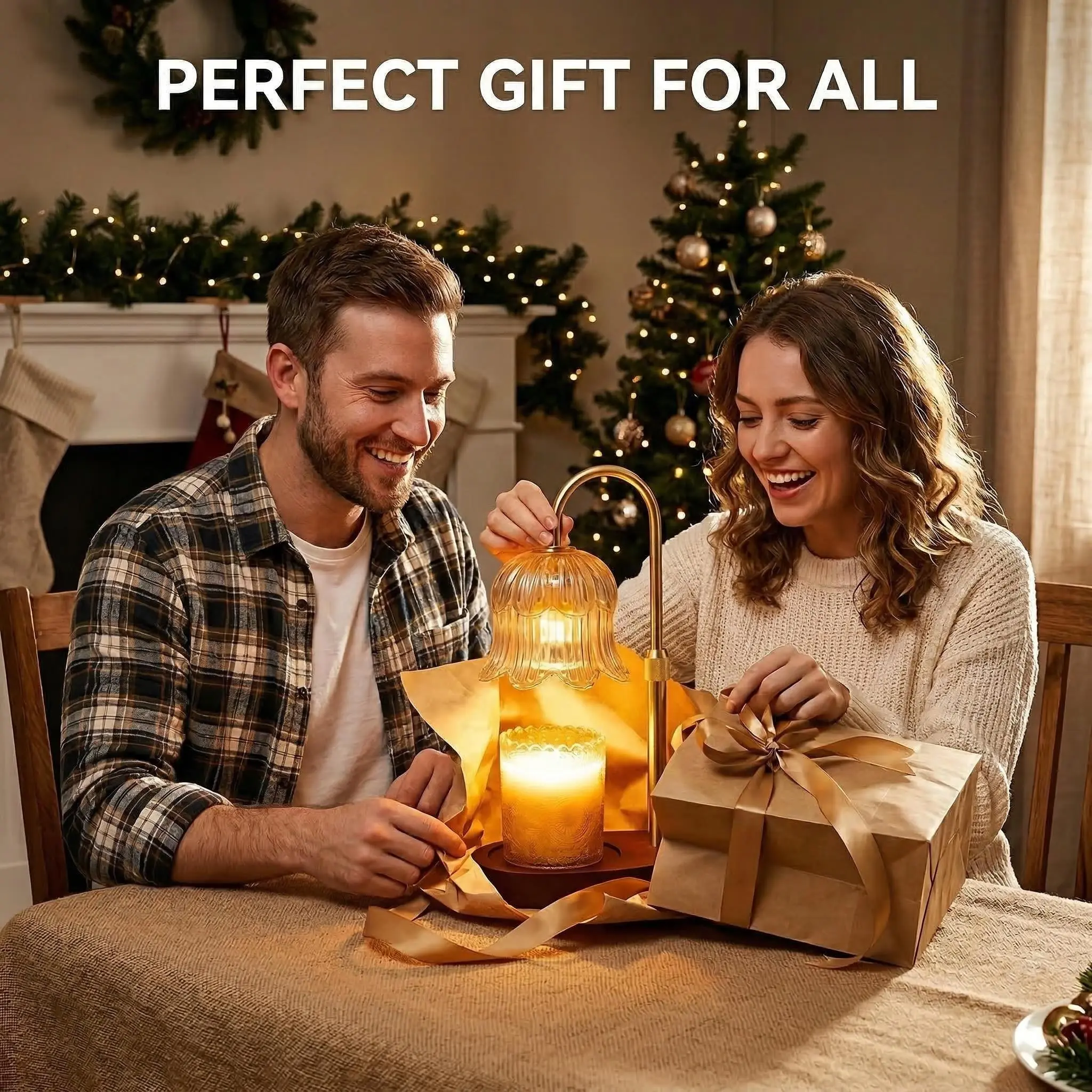 Modern Metal Candle Warmer Lamp with Timer & Brightness Control Adjustable Flameless Safety Cylindrical Decorative for Home Decor & Relaxation Amber-Scented Jar Candle Warmer Lamp