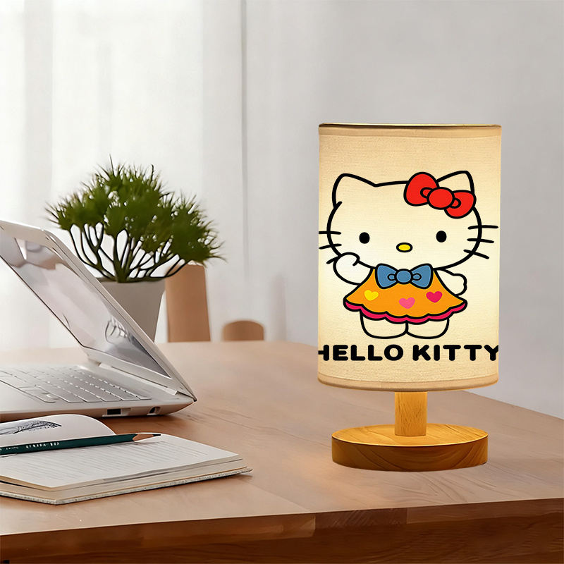 Sanrio Kitty USB Powered Modern Bedside Lamp With Character Design