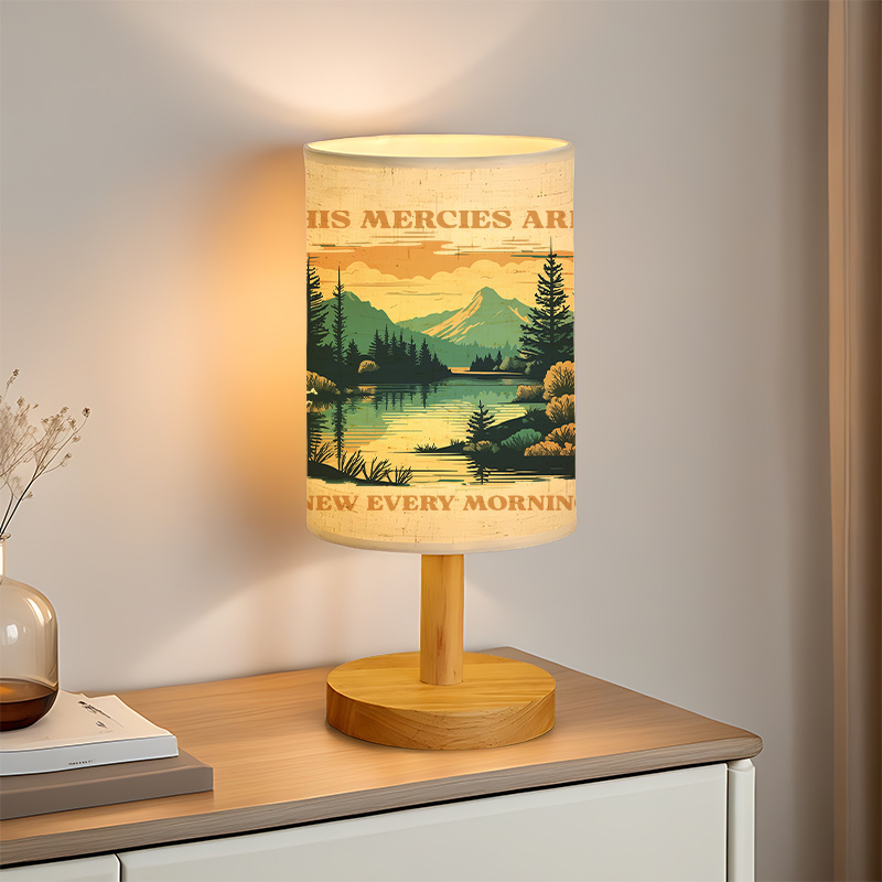 Modern USB-powered Linen Lamp with a Unique Design37