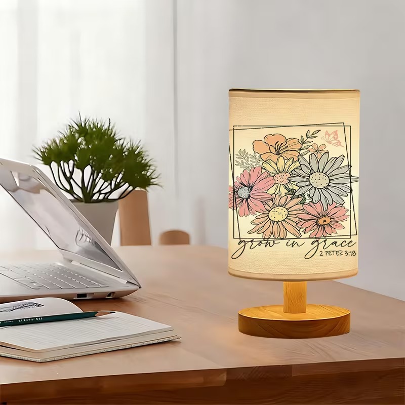Growing Grace Themed USB Powered Bedside Lamp