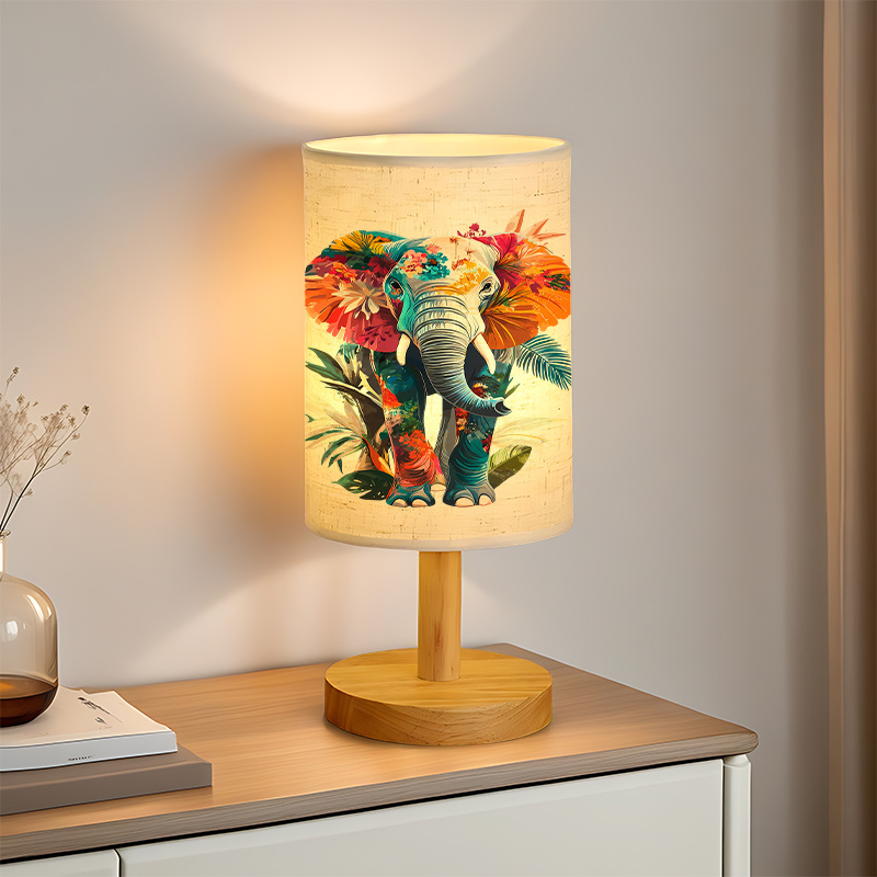 Modern USB-powered Linen Lamp with a Unique Design and Exquisite Pattern