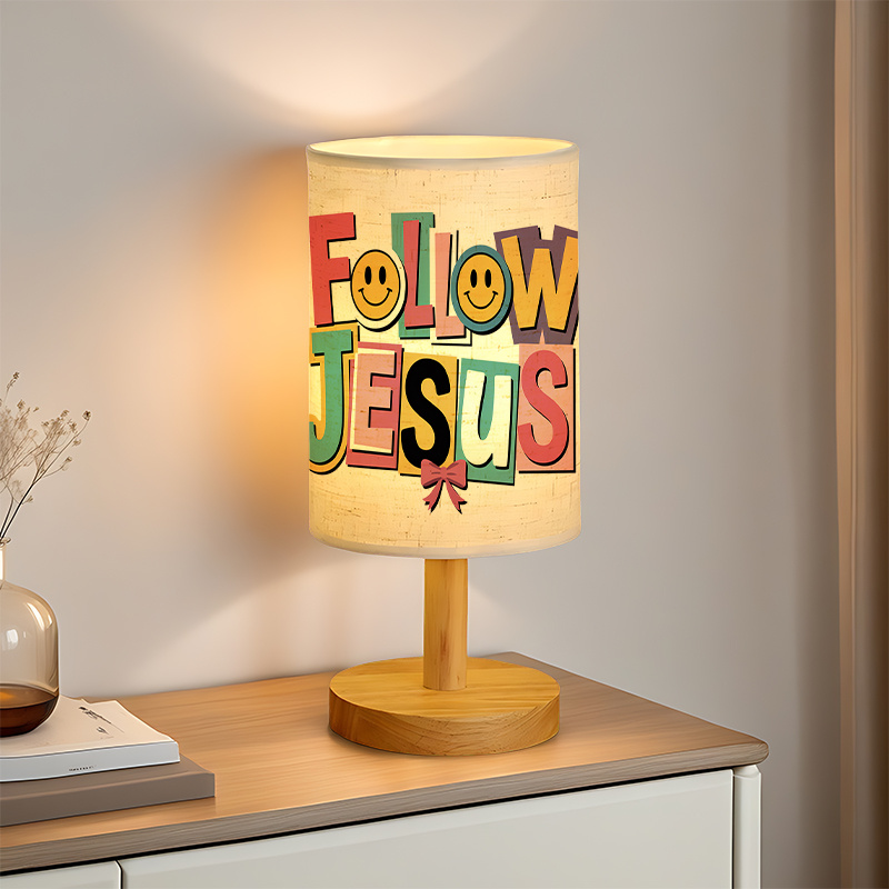 A Modern USB powered Linen Lamp with a Unique Design and Exquisite Patterns