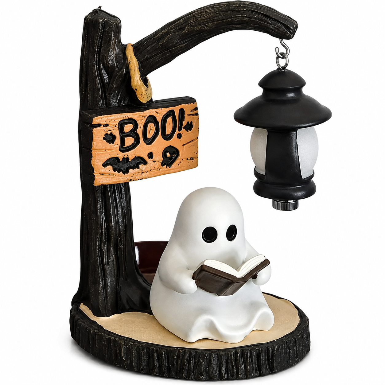 Retro Halloween Light Up Resin Ornament Lamp Decor With Switch