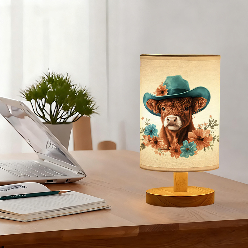 Modern USB-powered Linen Lamp with a Unique Design and Exquisite Patterns
