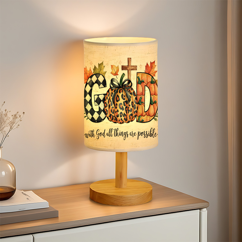 Linen Lamp with a Unique Design
