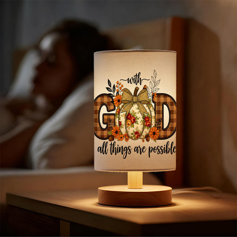 A Modern USB-powered Linen Lamp with a Unique Design and Exquisite Patterns