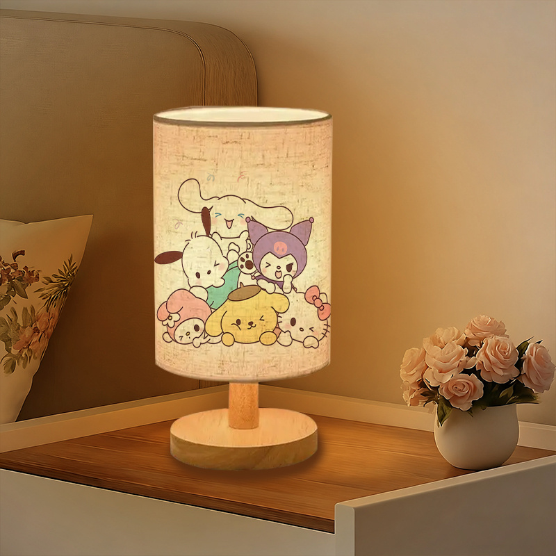 Modern USB-powered Sanrio Linen Table Excellent Gift  Lamp