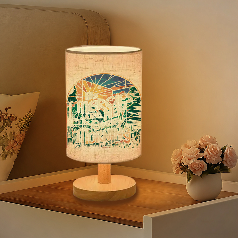 A Modern USB-powered Linen Lamp with a Unique Design and Exquisite Patterns