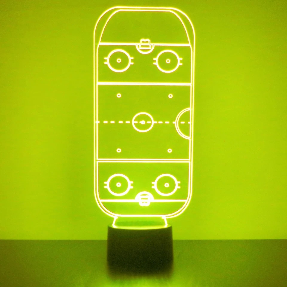 Vancouver Canucks Personalized Hockey Themed LED Lamp