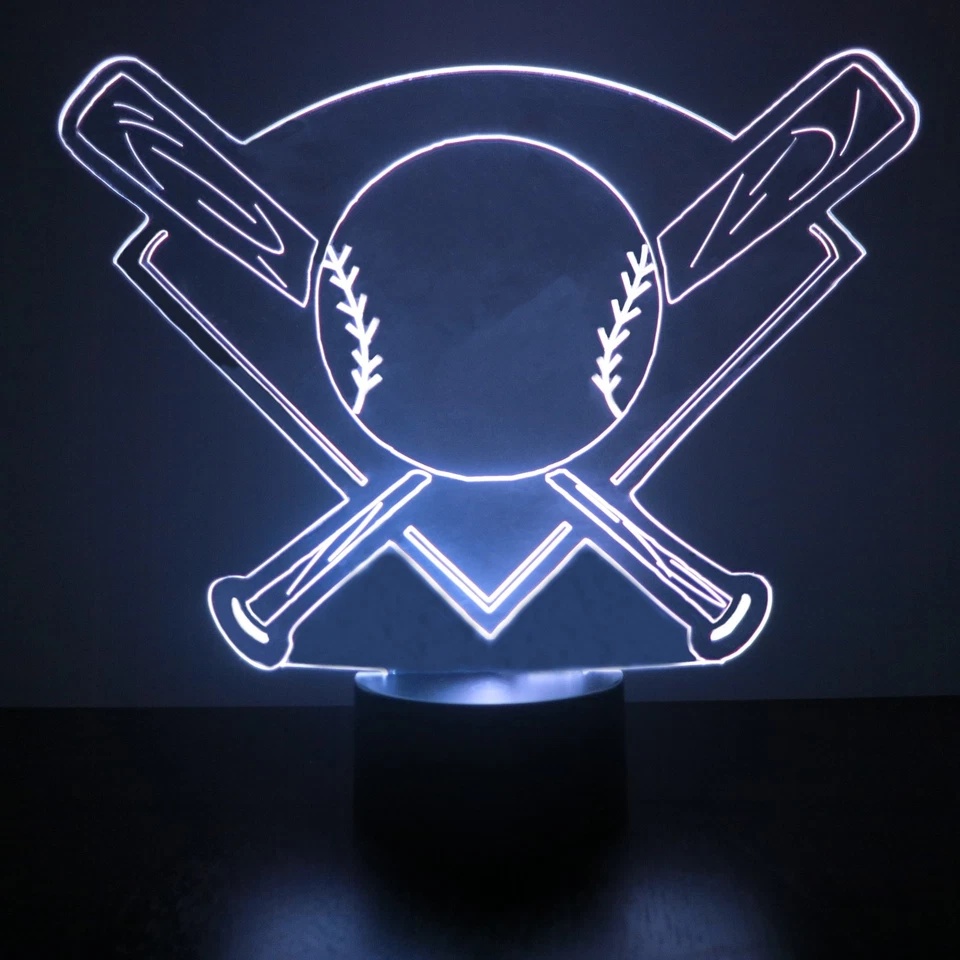 Custom Las Vegas Golden Knights Themed LED 3D Lamp