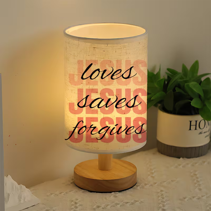  modern USB-powered linen lamp with a unique design and exquisite patterns