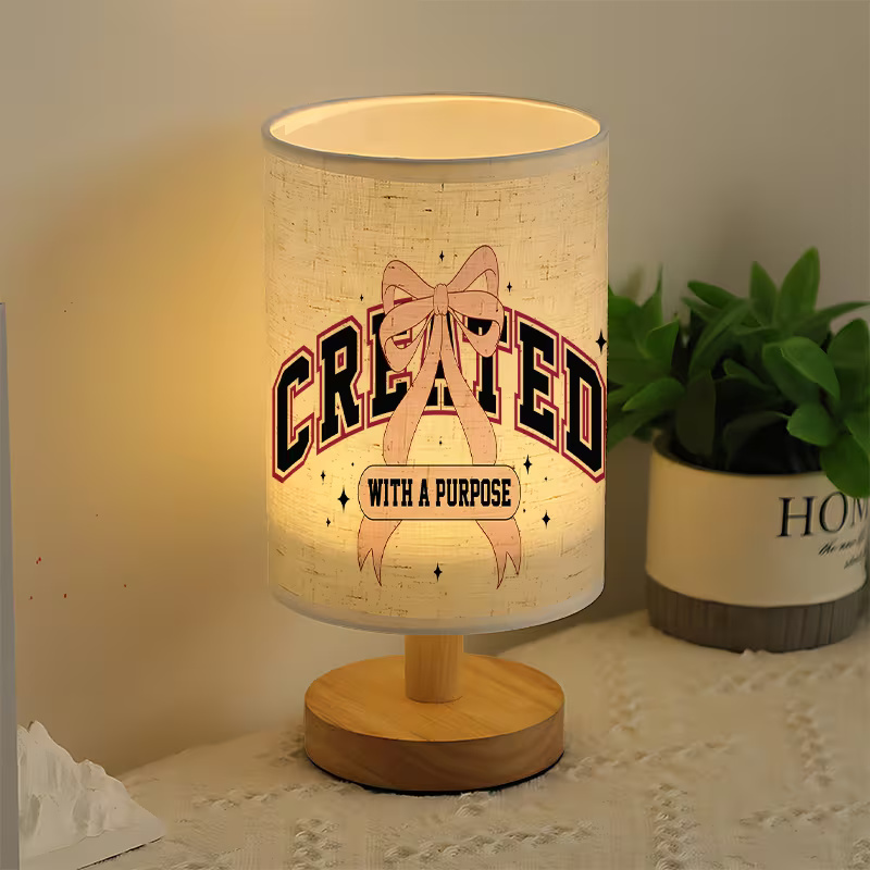 Modern USB-powered Linen Lamp with a Unique Design3