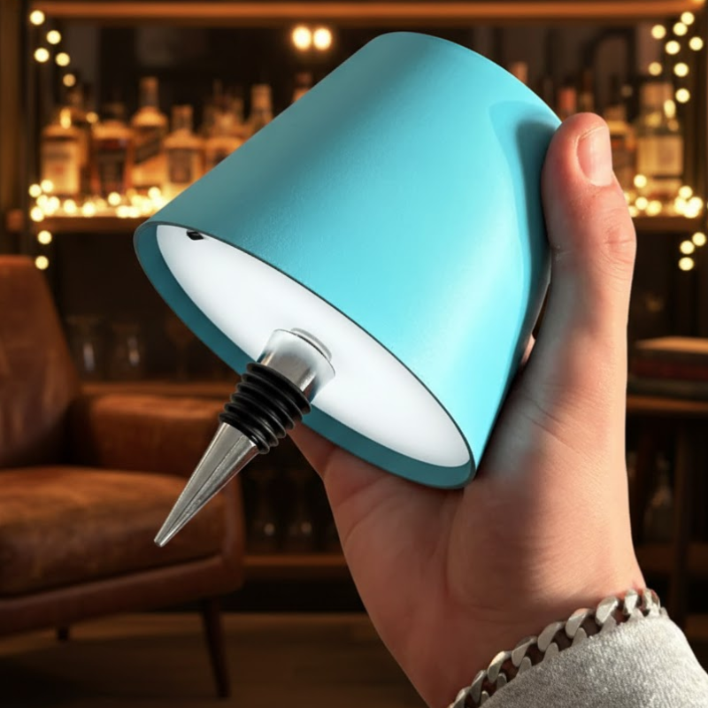 Wireless Bottle Top LED Lamp With Multi Light Color