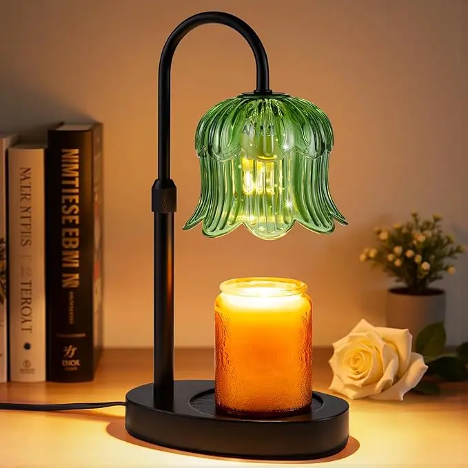 Metal Candle Warmer Lamp With Timer And Brightness Control