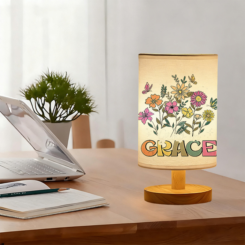 Modern USB-powered Linen Lamp with a Unique Design and Exquisite Patterns