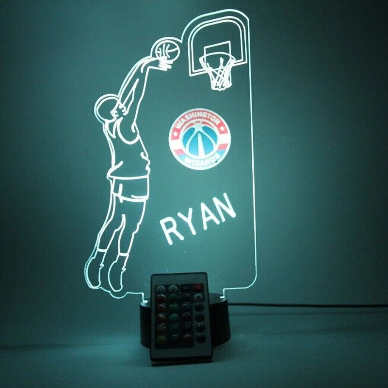 Washington Wizards NBA Basketball Player Fan Light Up Lamp