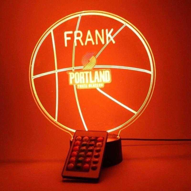 Portland Trail Blazers NBA Basketball Sports Light Up Lamp