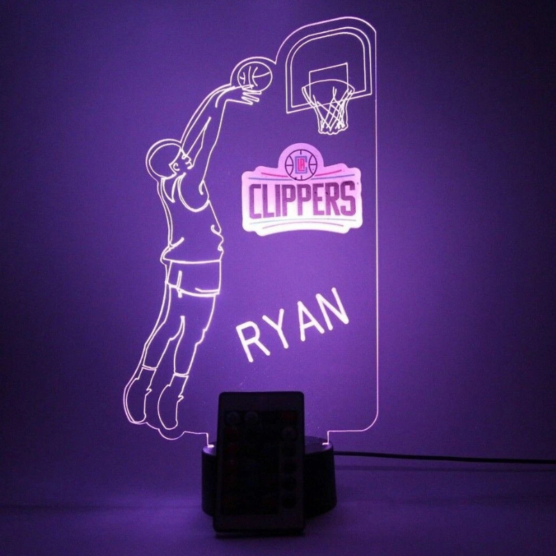 Los Angeles Clippers LA NBA Basketball Player Light Lamp