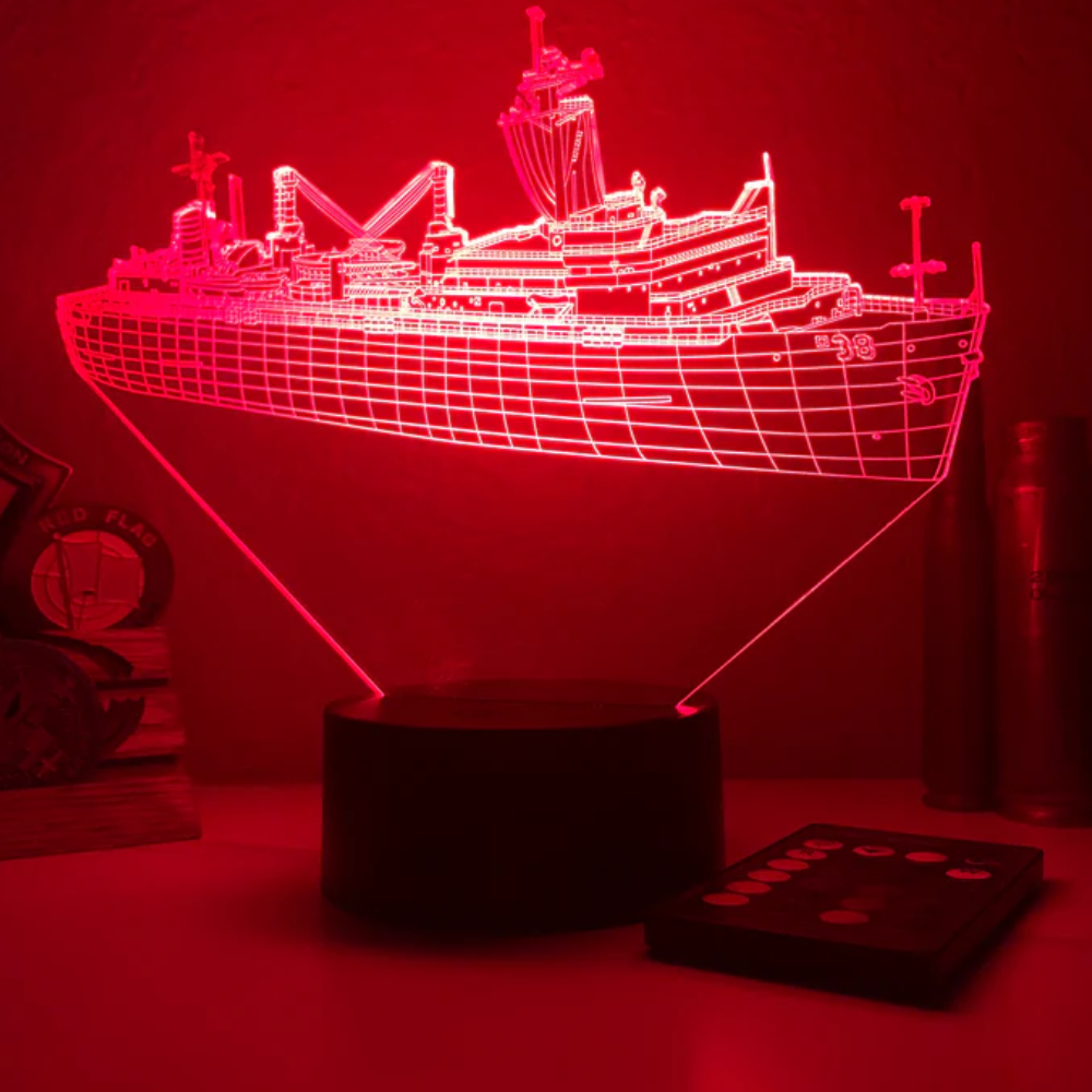 Ship Themed Illusion LED Lamp-3D Optical Lamp