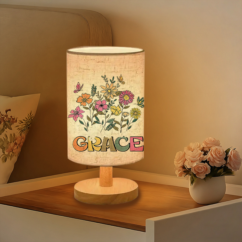 Modern USB-powered Linen Lamp with a Unique Design and Exquisite Patterns