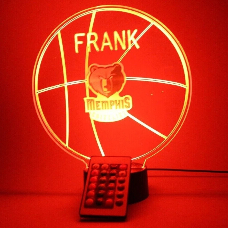 Memphis Grizzlies NBA Basketball Sports Fan Light Up Lamp