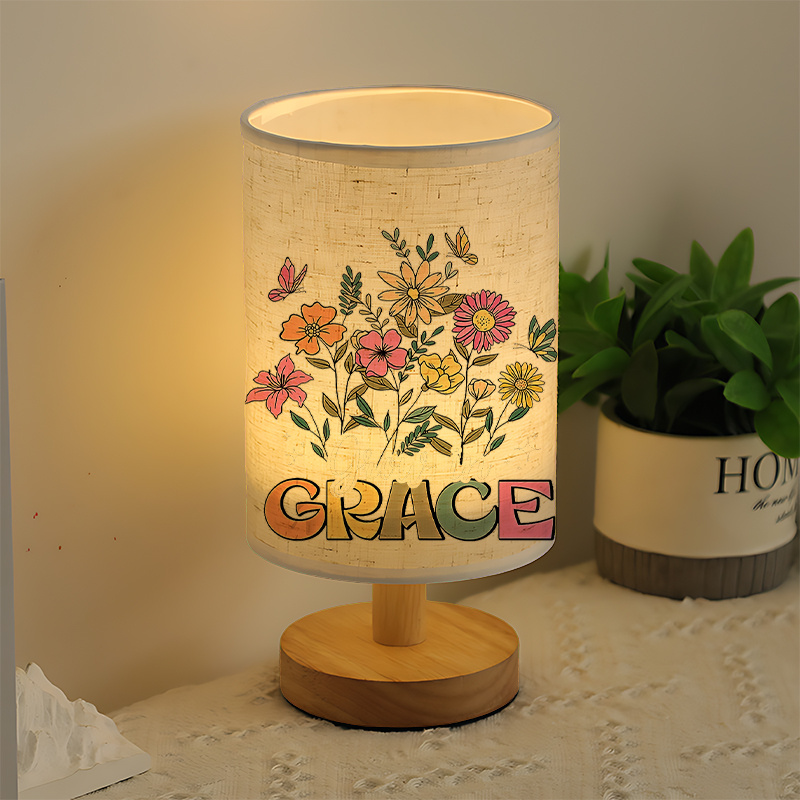 Modern USB-powered Linen Lamp with a Unique Design and Exquisite Patterns