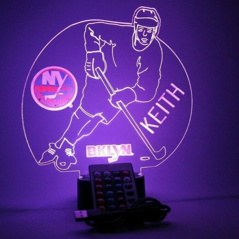 New York Islanders NHL NY Hockey Player Fan Light Up Lamp
