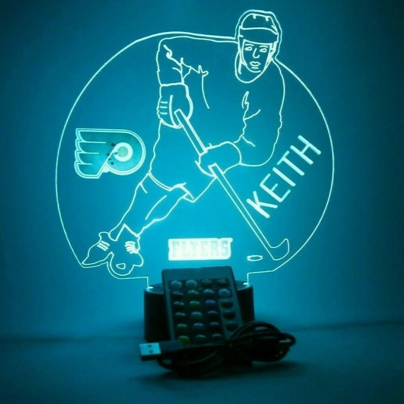Philadelphia Flyers NHL Hockey Player Night Light Up Lamp